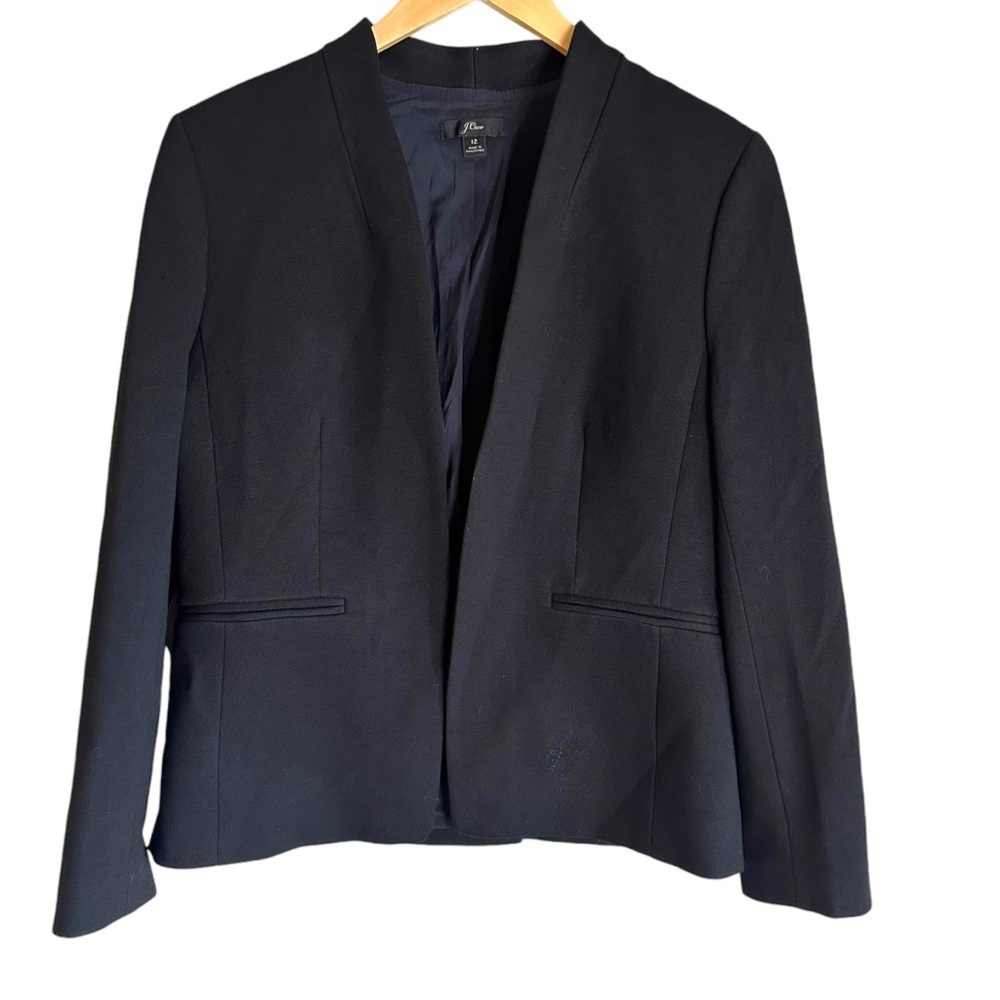 J. Crew Going Out Navy Blazer Size 12